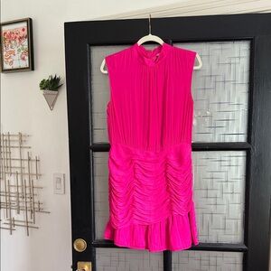 Naked Zebra Hot Pink Sleeveless Dress